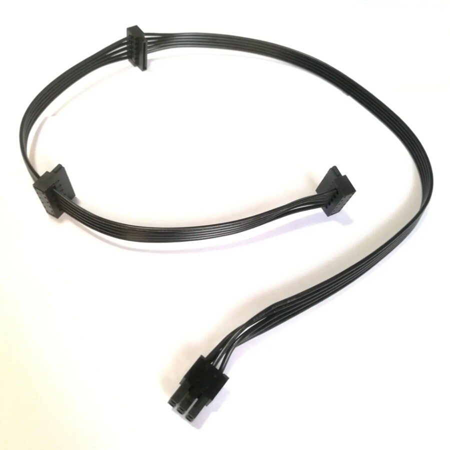 6Pin To Mainboard HDD 3 SATA Cable for EVGA G2 G3 650 750 850 1000 Power Module