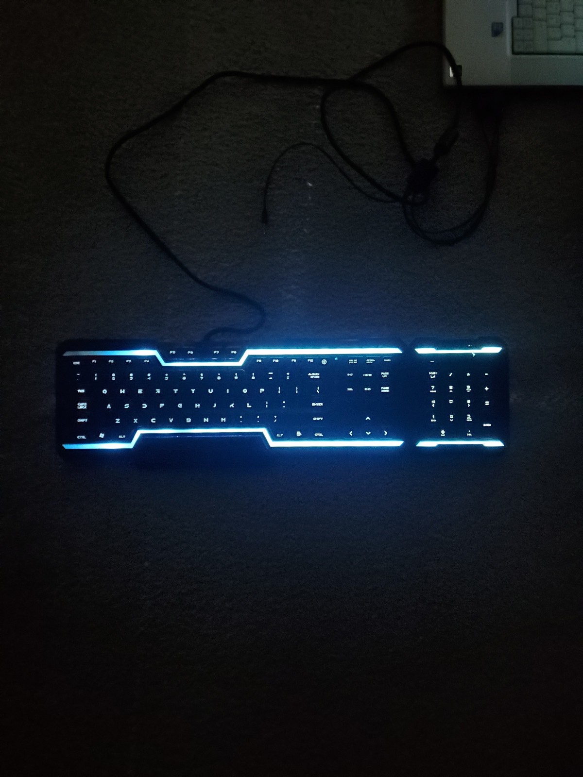 Razer Tron Legacy Disney Gaming Keyboard w/ numberpad -Tested