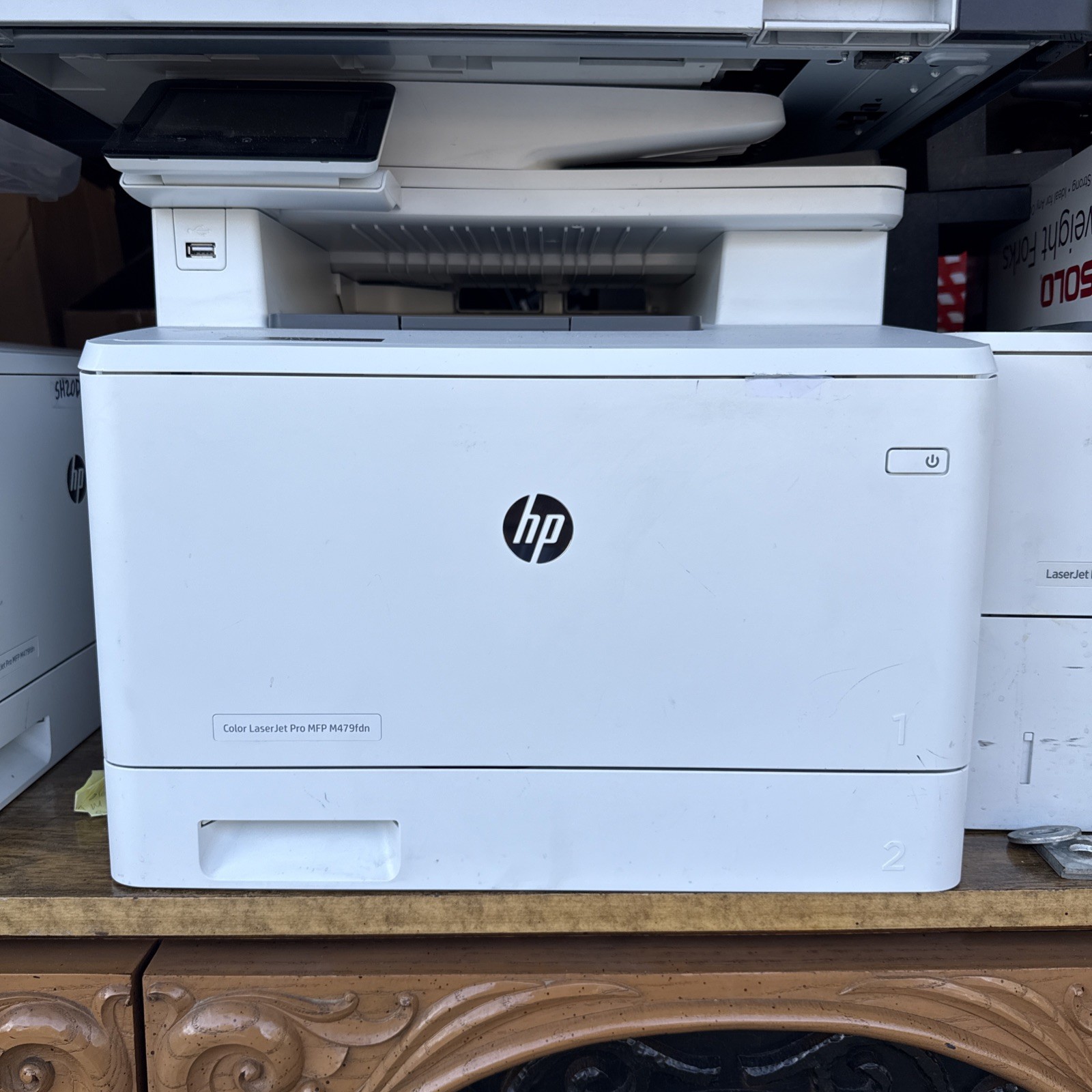 HP Color LaserJet Pro M479FDN, missing power supply