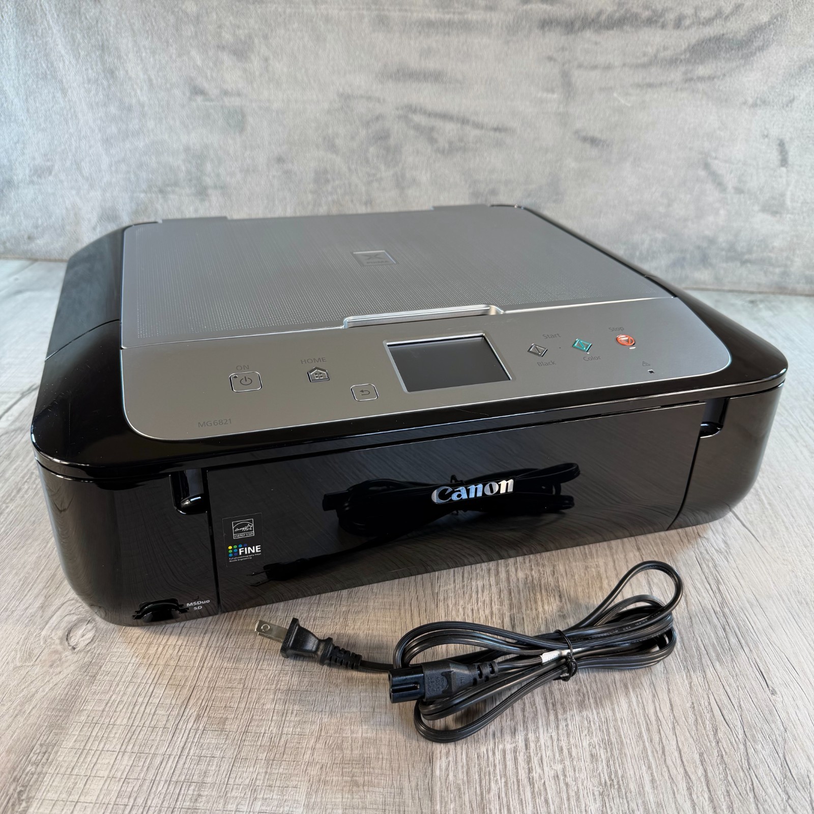 Canon PIXMA MG6821 Wireless All-In-One Printer Low Pages Tested New Ink