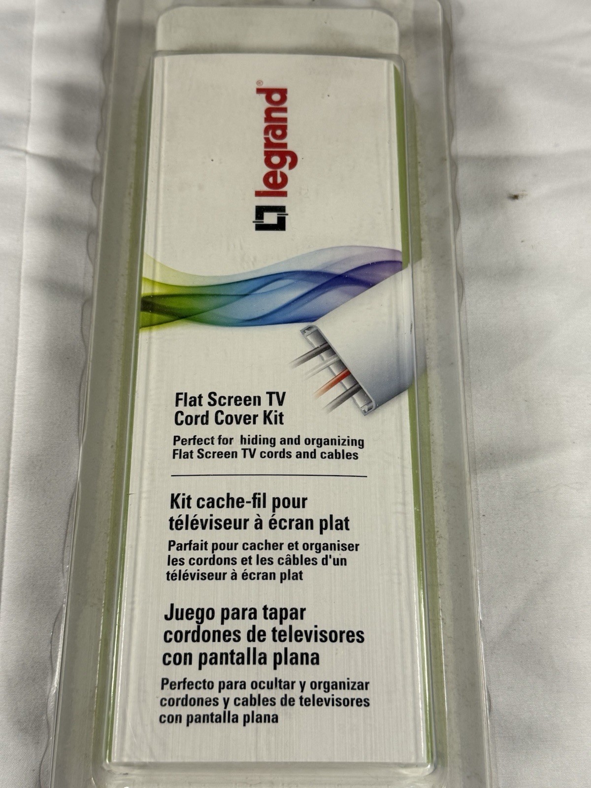 Brand New Legrand Flat Screen TV Cord Wiremold Cover Kit CMK30 Kit Wall Mount