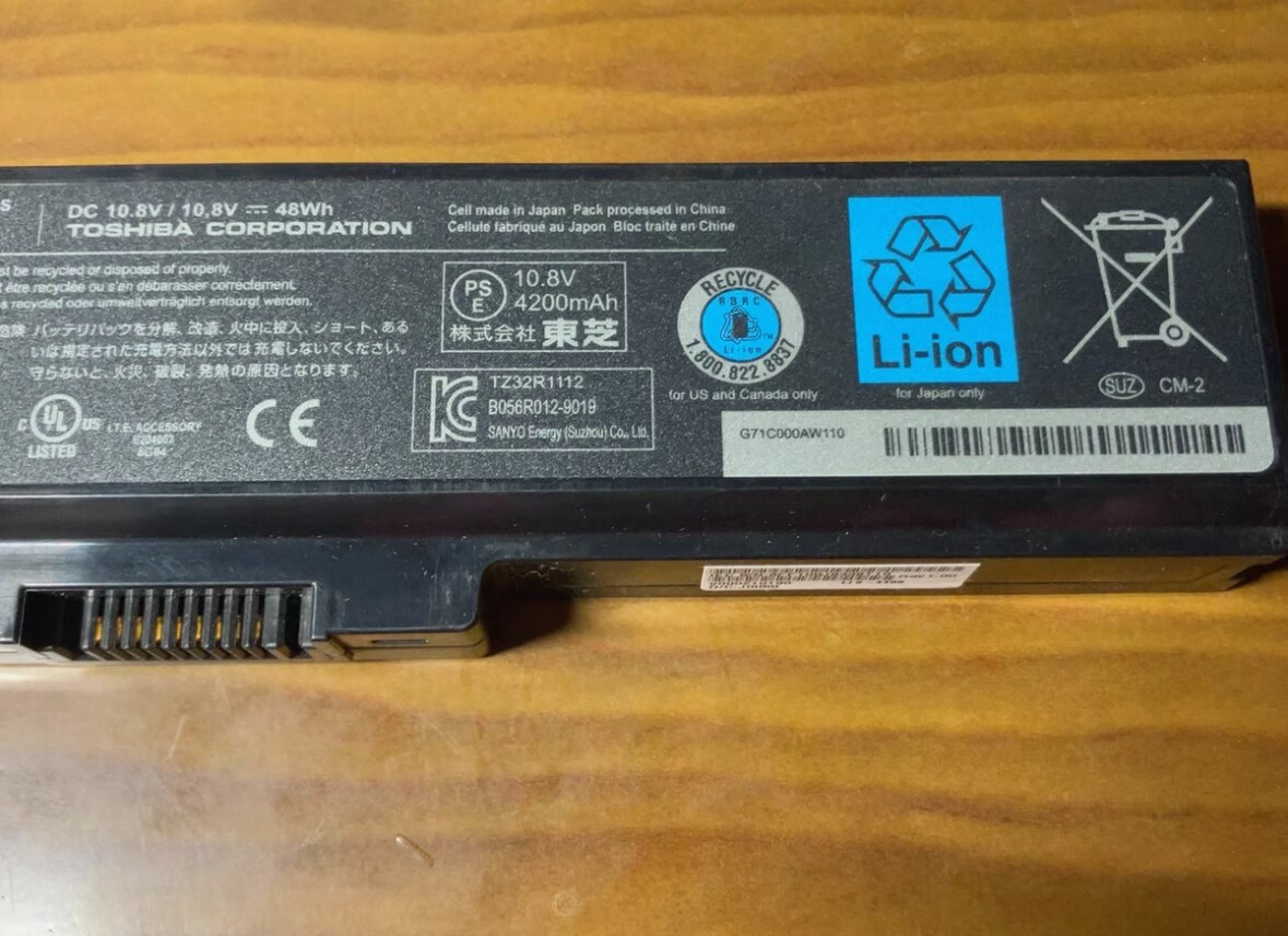 Genuine OEM PA3817U-1BRS Battery for Toshiba Satellite L745 L750 L755 L755D 48Wh