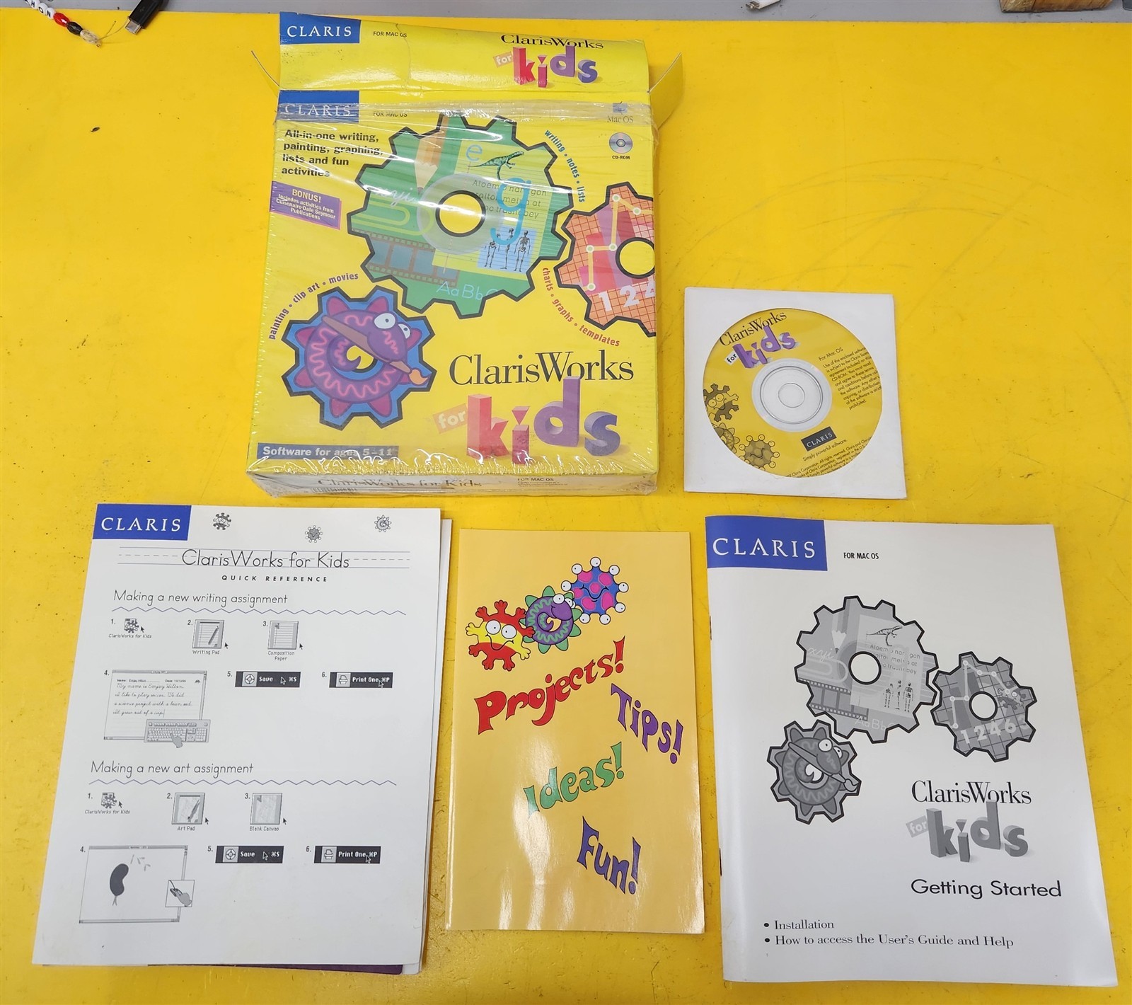⭐️⭐️⭐️⭐️⭐️ ClarisWorks for Kids Software For Ages 5-11 For Mac OS