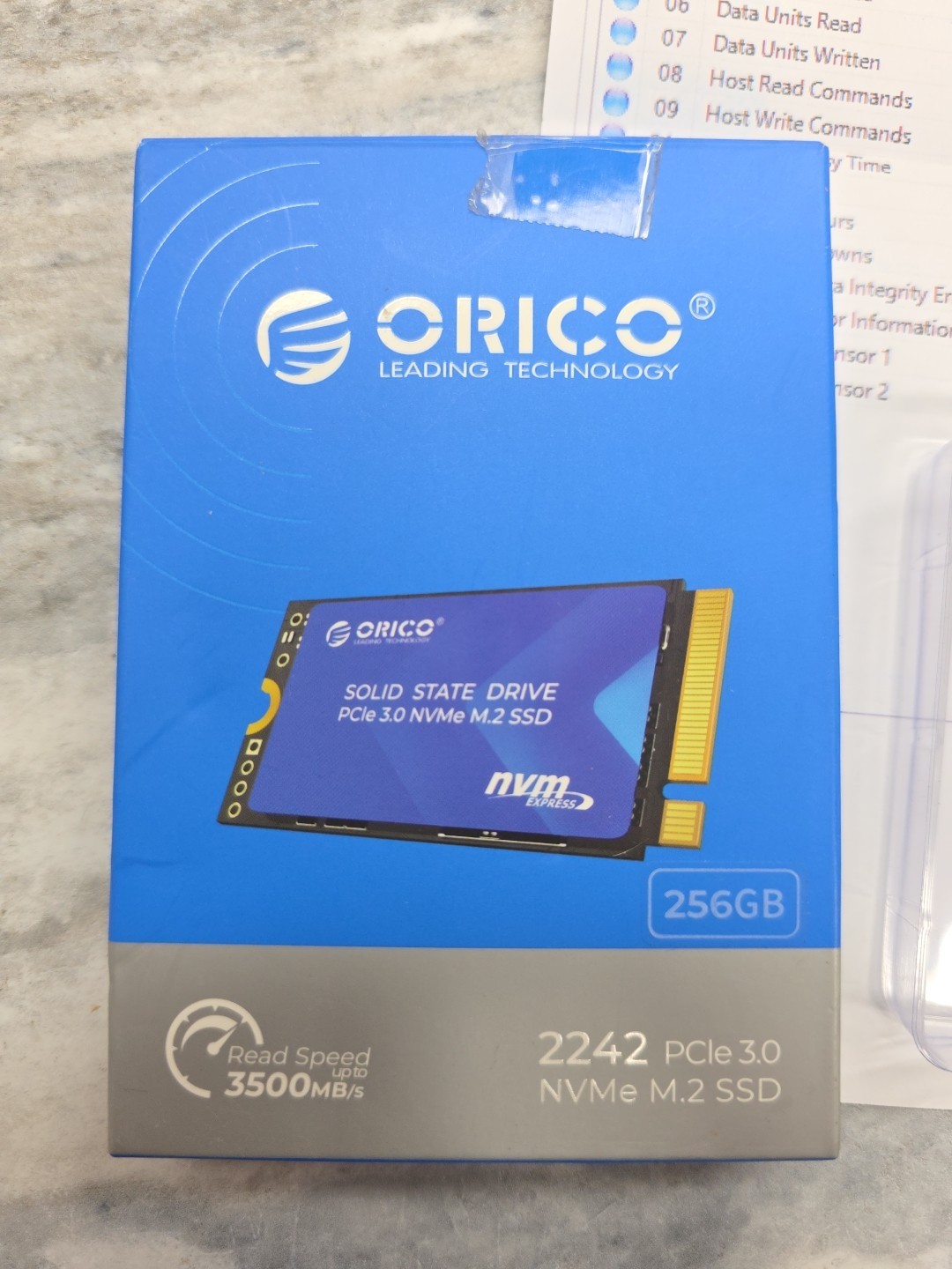 ORICO NVMe SSD 256GB M.2 with Heatsink, PCIe Gen3x4 2280 Internal Solid State...