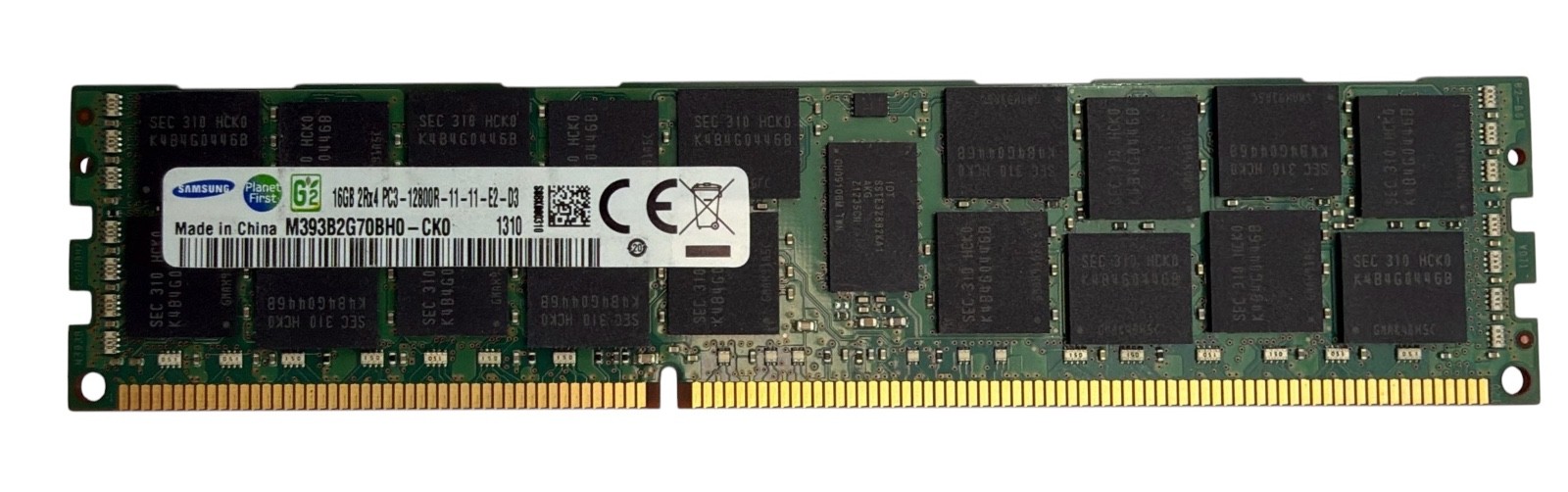 Samsung 16GB (1x16GB) PC3-12800R DDR3-1600 Server Memory M393B2G70BH0-CK0