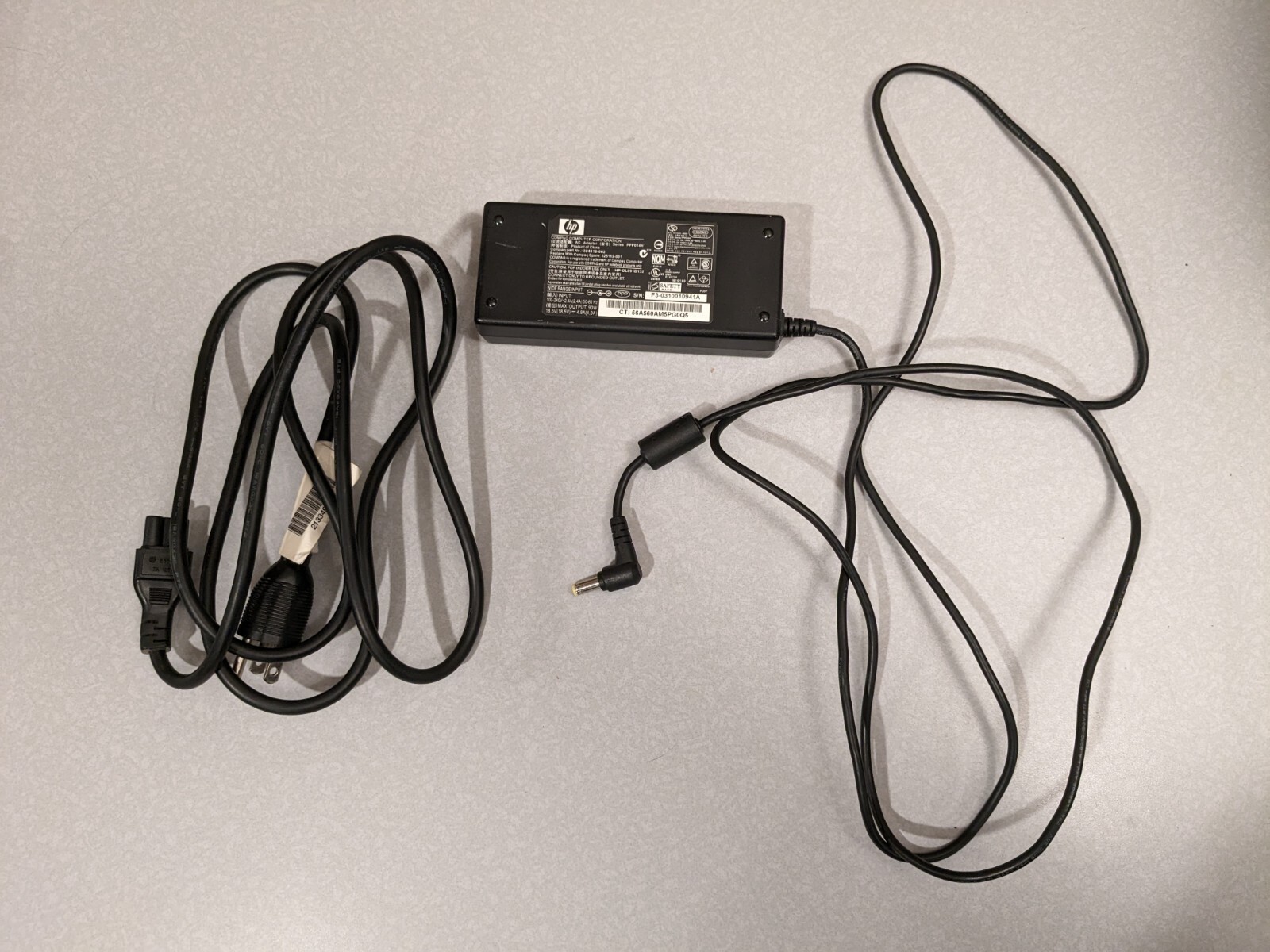 Genuine HP COMPAQ 90W 18.5V 4.9A Laptop Charger 325112-001 324816-002 Tested