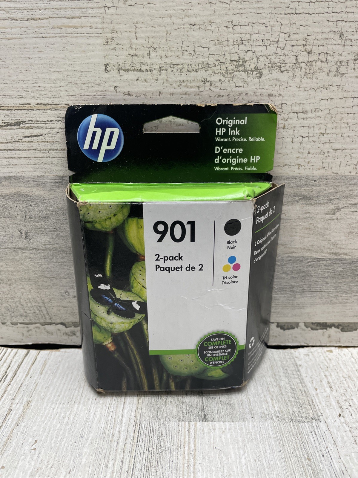 HP 901 | 2 Ink Cartridges | Black + Tri-color - APR 2023