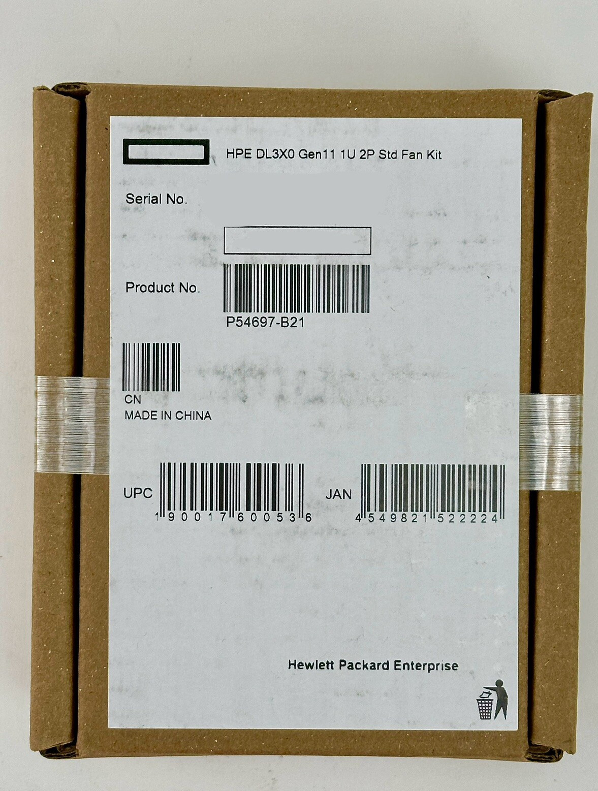 HPE DL360 DL320 DL3X0 Gen11 1U 2P Standard Fan Kit Contains 2x fans P54697-B21