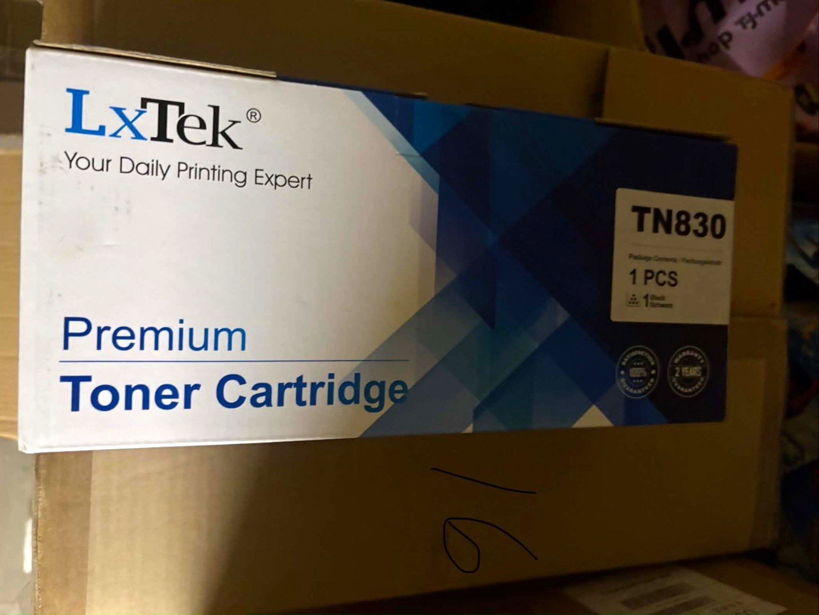 LxTek TN830 Premium Black Toner Cartridge for Brother Printer, MPN TN830
