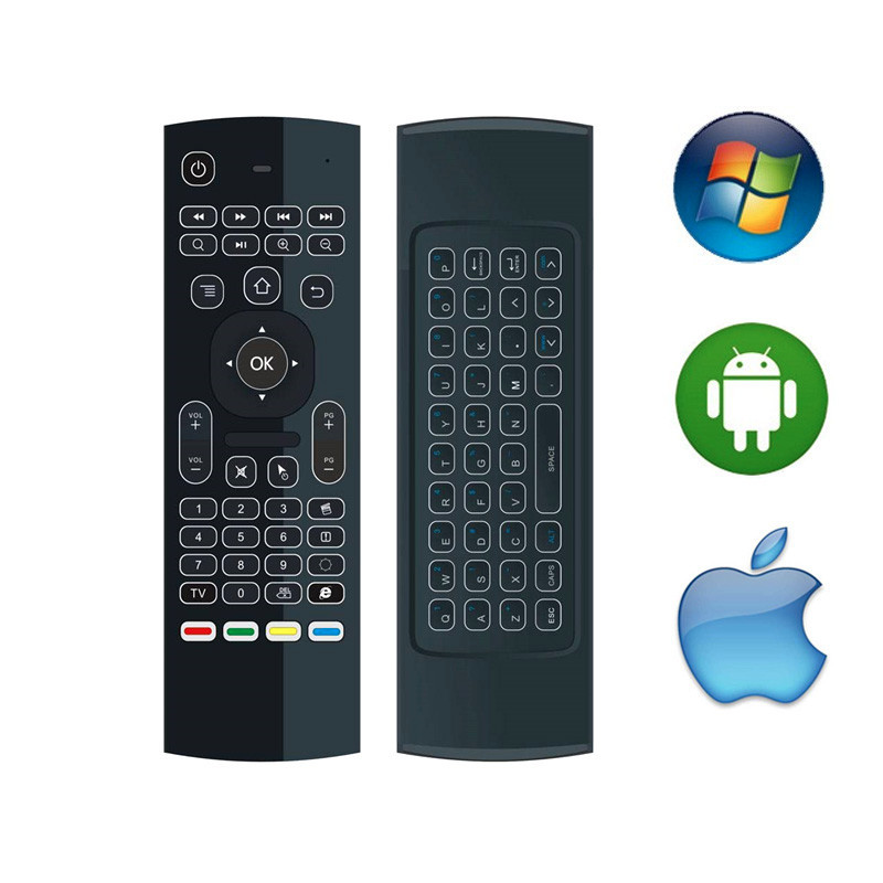Backlit Wireless Keyboard 2.4G Air Mouse Keypad Remote Control for HDTV TV Box