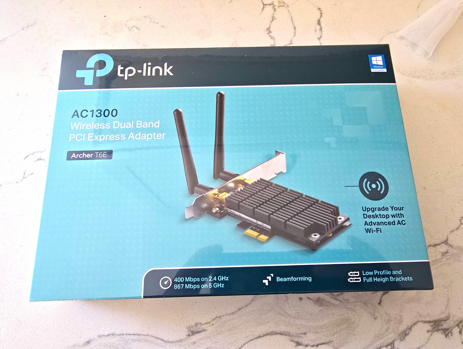 TP-LINK Archer T6E AC1300 Dual Band PCI Express Wireless Adapter