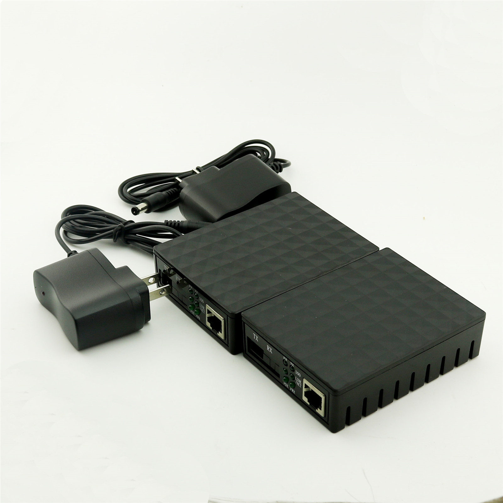 1Pair 10/100Mbps Ethernet to Single mode Fiber Optic Media Converter Transceiver
