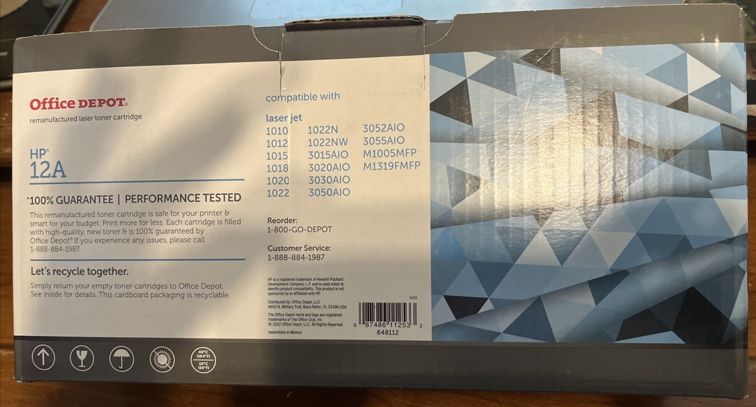 Office Depot Reman Toner Cartridge Replaces HP 12A, Black