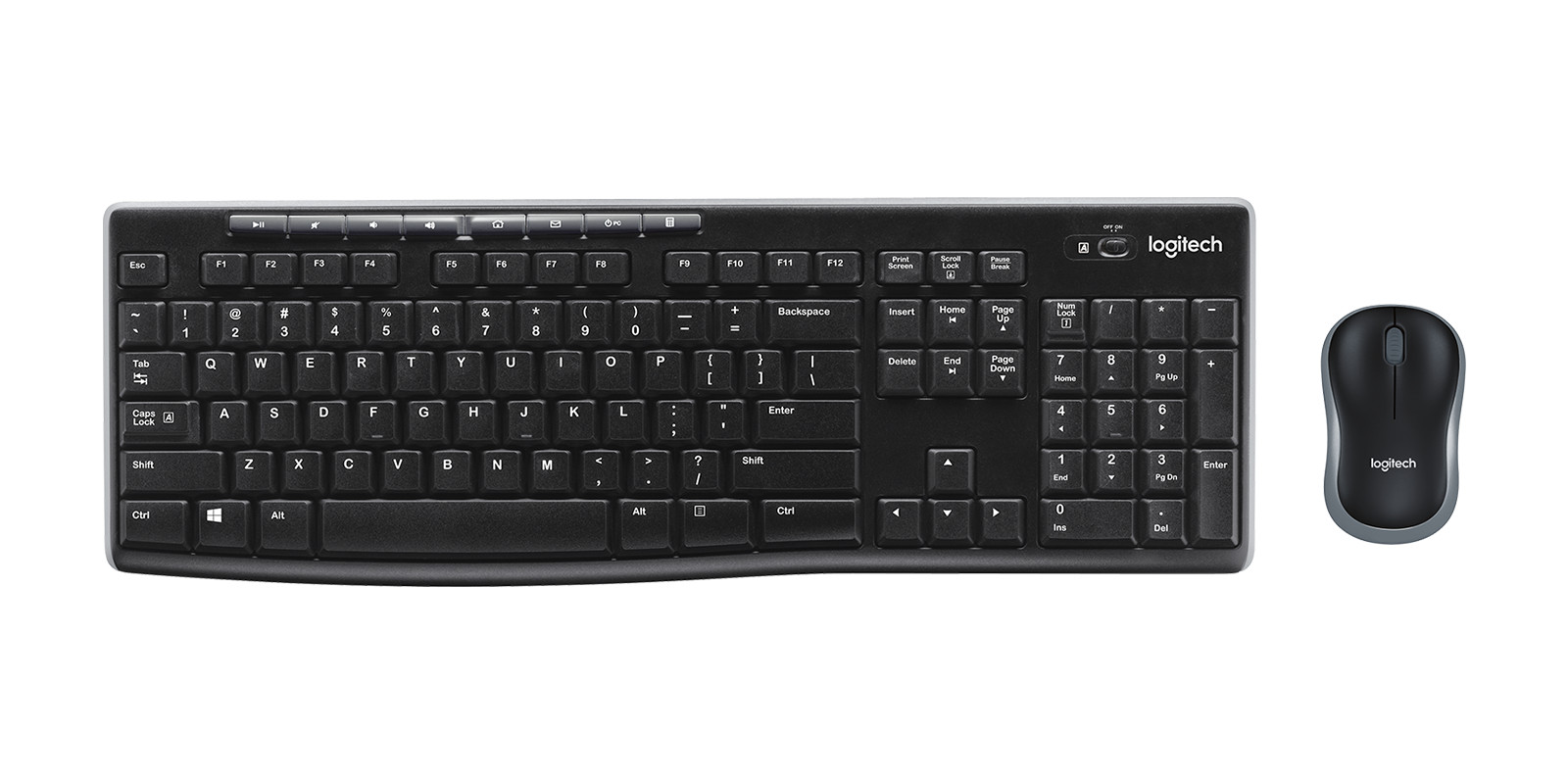 Logitech MK270 Keyboard & Mouse, S150, Desk Mat Studio Series, 16" Laptop Sleeve