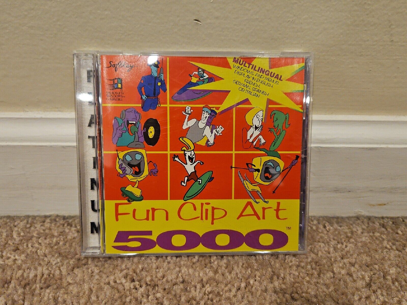 Fun Clip Art 5000 Vintage PC Software (CD-Rom, 1996, SoftKey)
