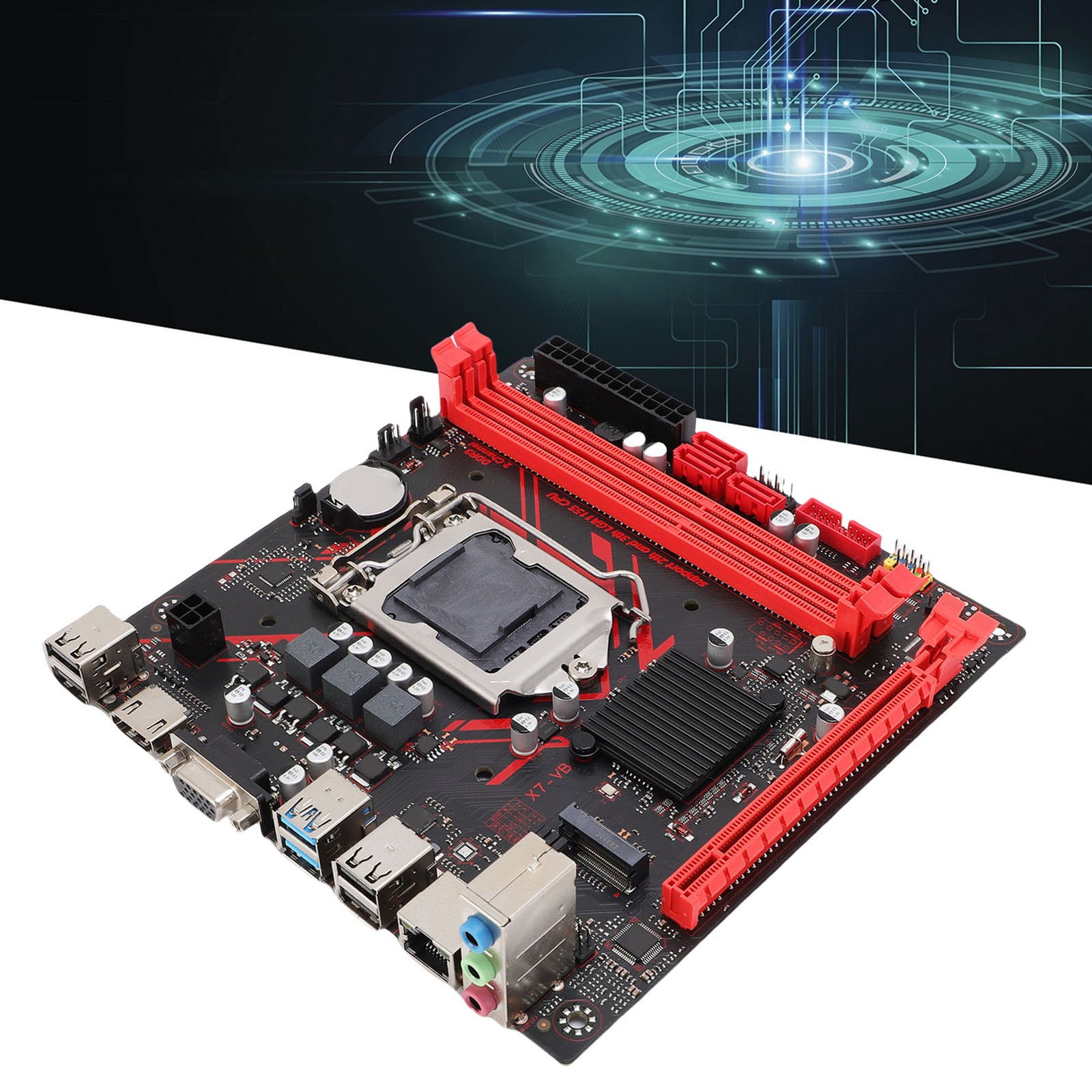 High Performance B75 Mining Motherboard For LGA1155 6Gbps