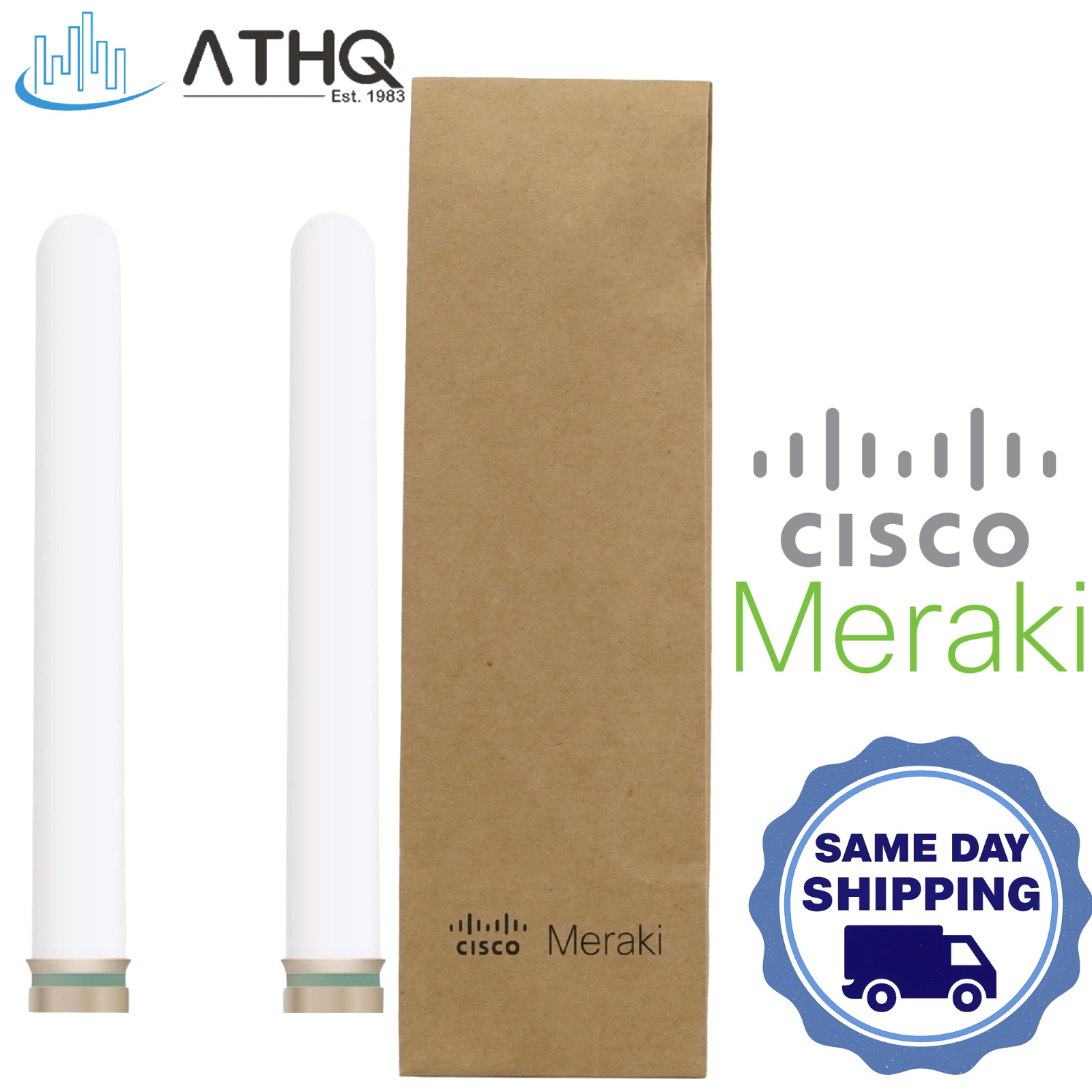 Cisco Meraki MA-ANT-20 4/7 dBi Dual-Band Omni Directional Antenna 2-Set NEW