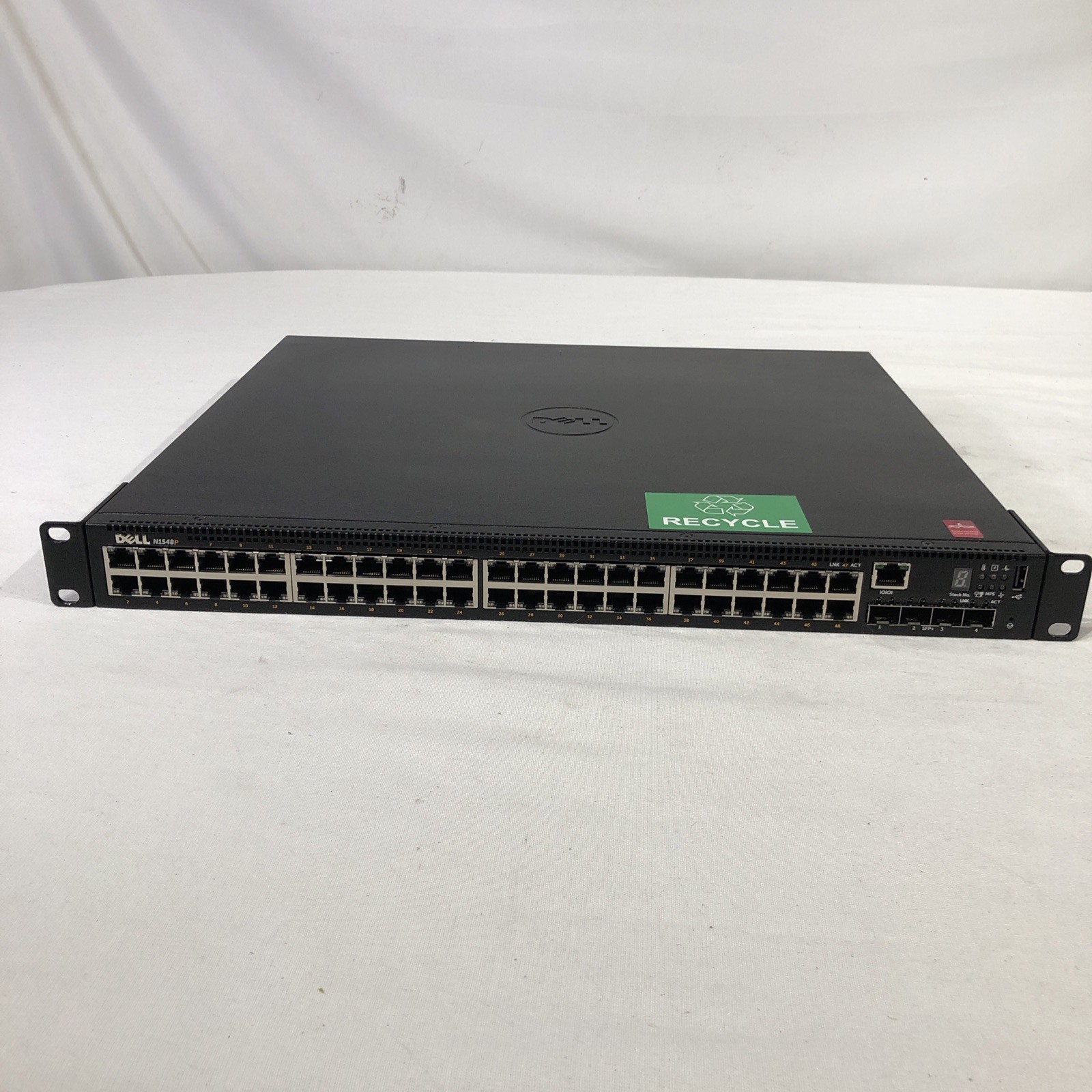 Dell N1548P 48-Port PoE Gigabit Ethernet Network Switch with Rack Mountable Ears