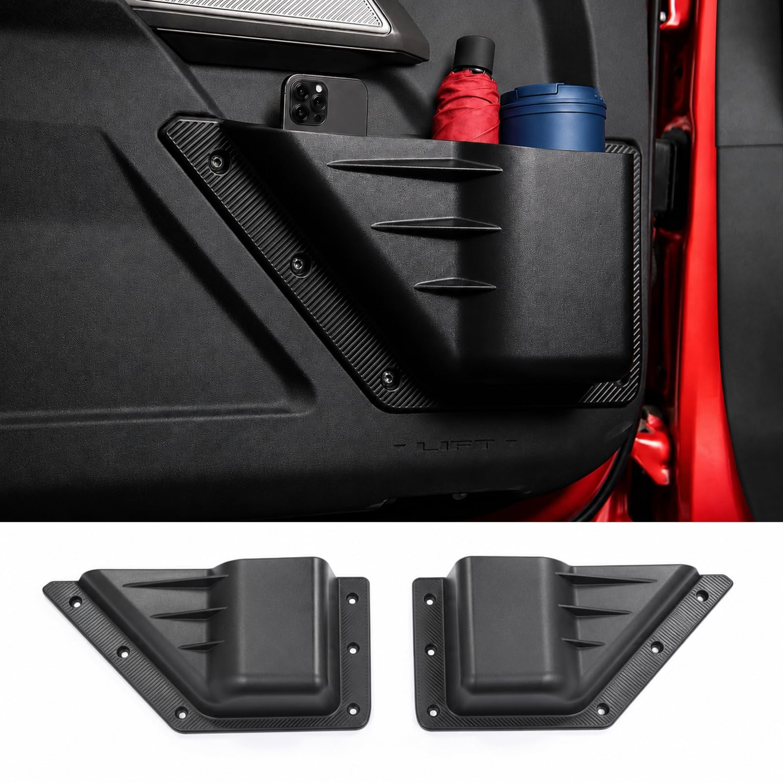 Front Door Pocket Storage Set for 2021~2026 Ford Bronco Accessories