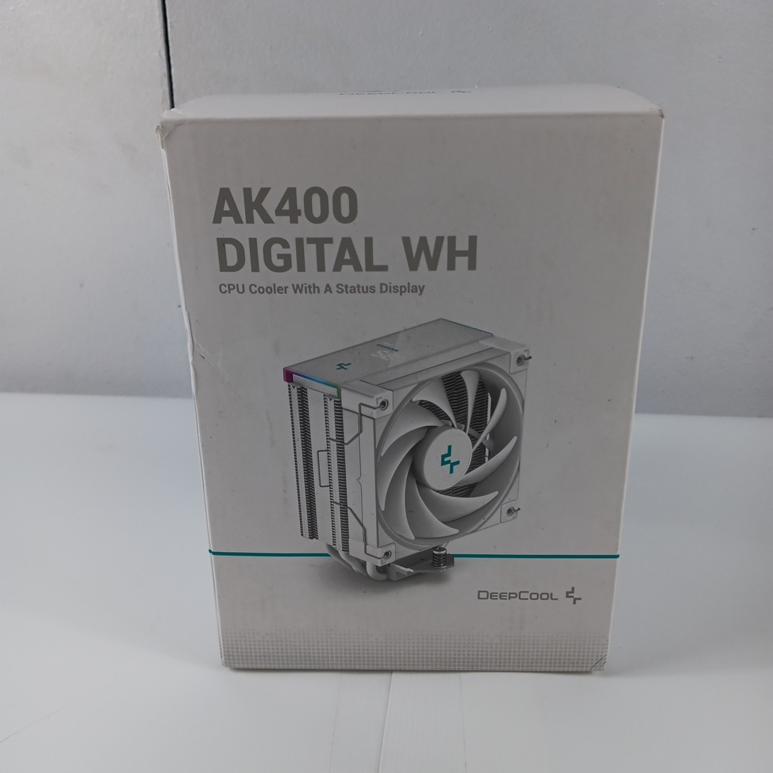 DeepCool AK400 Digital WH Performance CPU Cooler White 4 Direct Touch Copper Pad