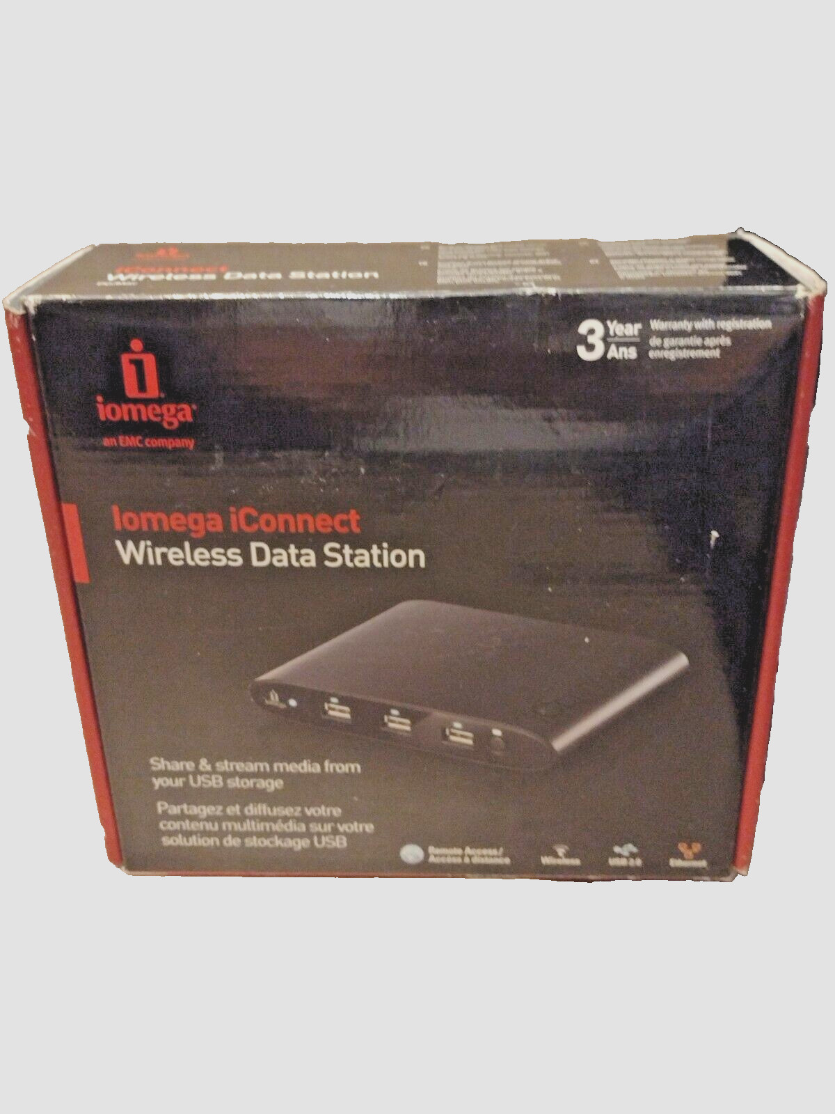 iOmega iConnect Wireless Data Station Remote Access Wireless USB 2.0 Ethernet