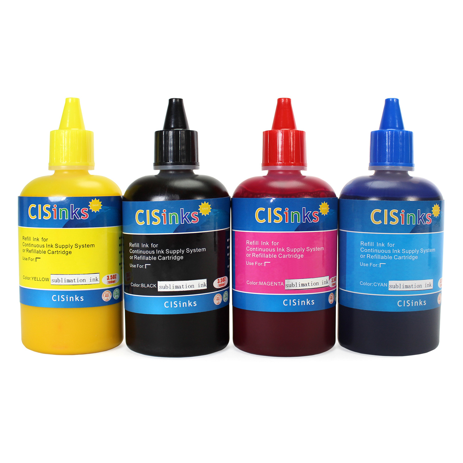CISinks T252 Sublimation Refill Ink Bottles alternative for WF-3620 WF-3640 7110