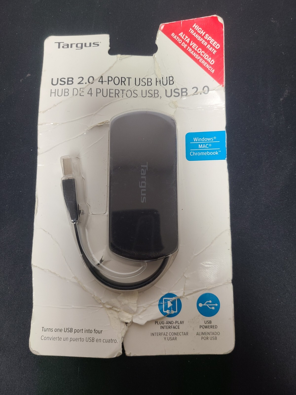 Targus 4-port Basic Hub ACH114US New