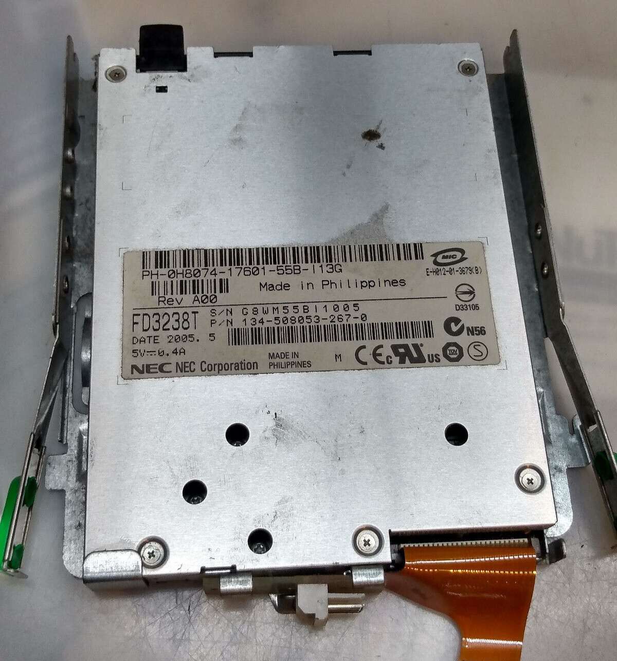 Dell FD3238 NEC 1.44MB 3.5-inch Floppy Disk Drive