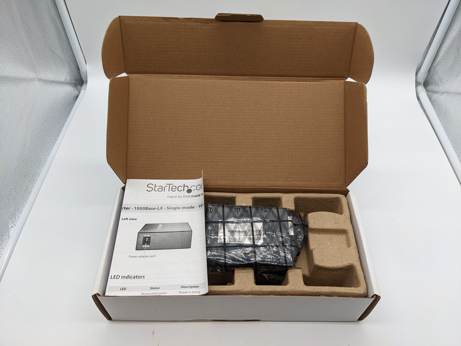 StarTech 1000 Mbps Gigabit Ethernet to Fiber Converter SC 550m MCMGBSC055 Multi