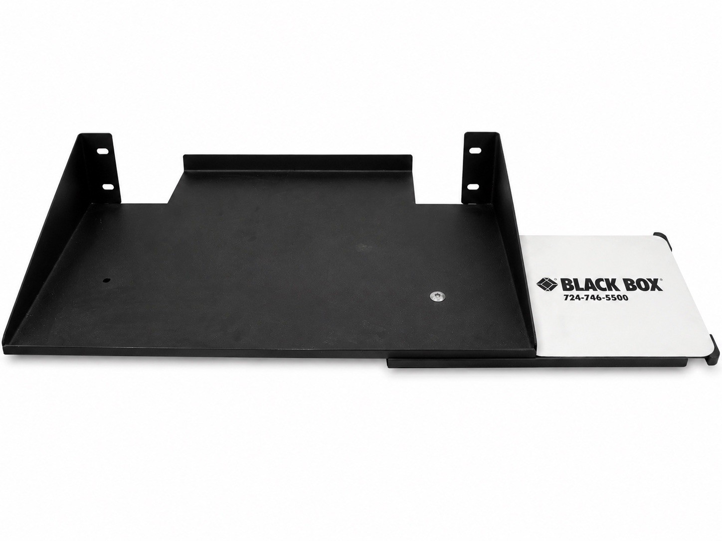 Used Black Box 19” Rack Mount Keyboard Shelf w/ Mouse Tray Server Network Rack