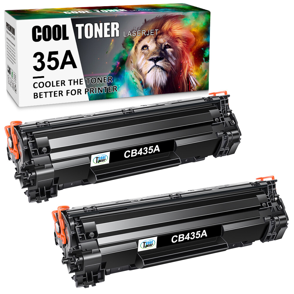 2PK CB435A 35A Toner Cartridge Compatible For HP LaserJet P1002 P1003 P1006 INK