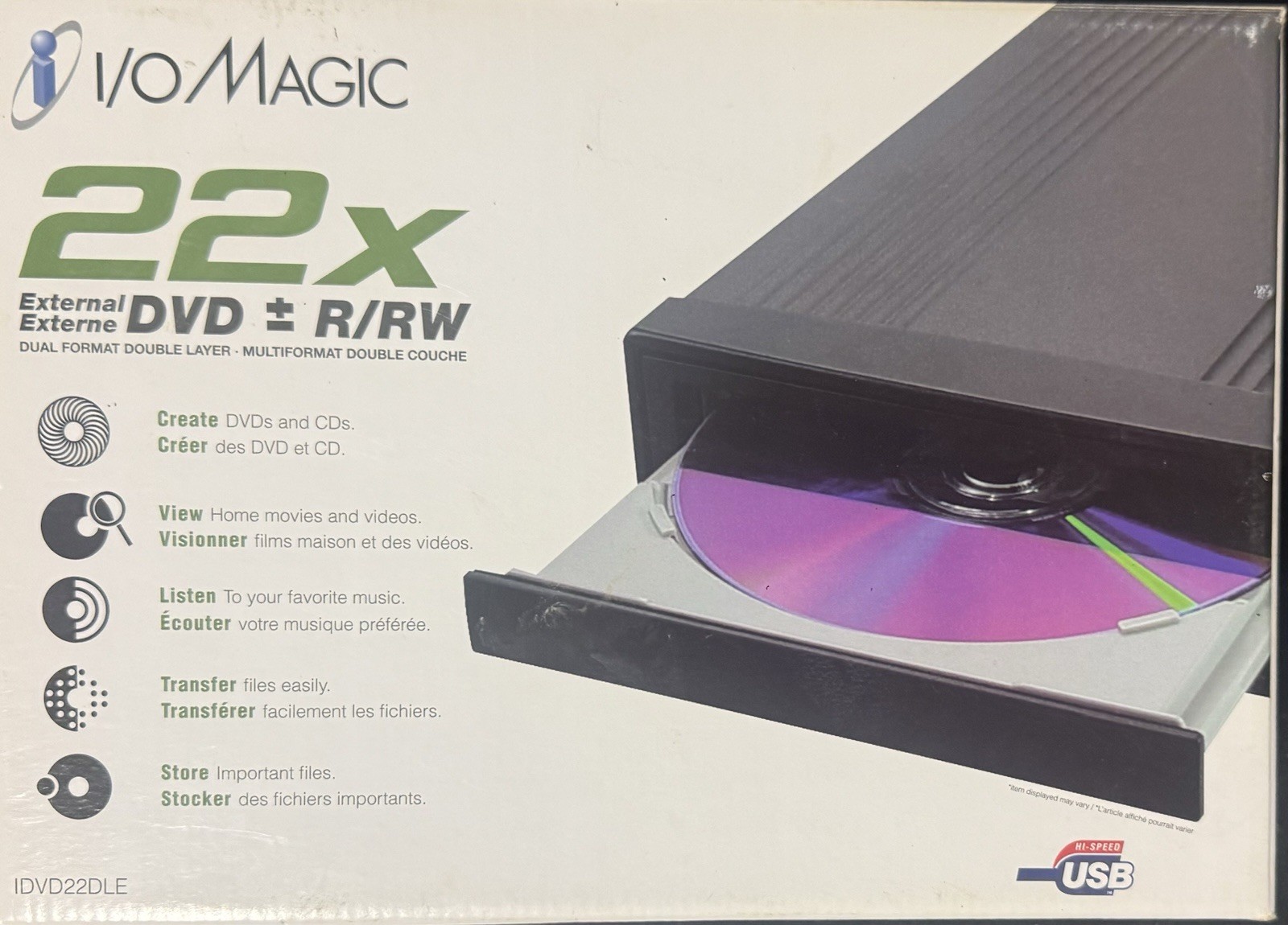 I/O Magic 22x Internal DVD +/- R/RW Dual Format Double Layer DVD Drive *NEW