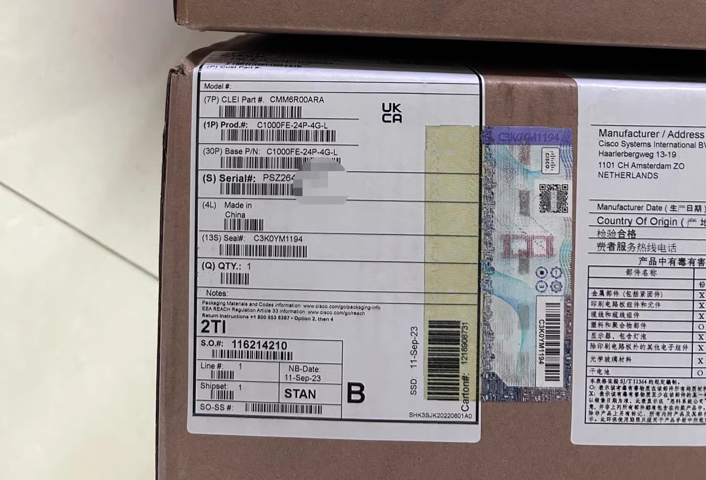 C1000FE-24P-4G-L Cisco Catalyst 1000 24 ports 10/100 Ethernet PoE+ ports BIG QTY