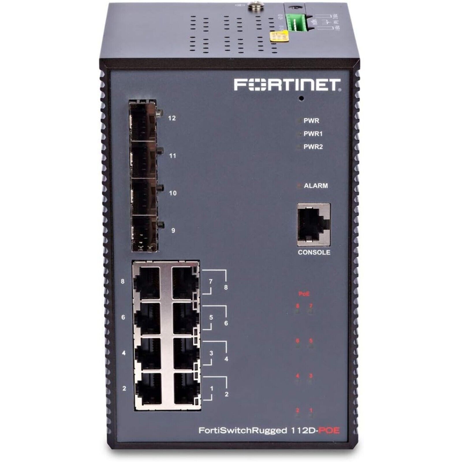 Fortinet FortiSwitch Rugged 112D-POE Tower Ethernet Switch - FSR-112D-POE