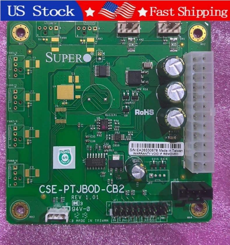 New Supermicro CSE-PTJBOD-CB2 Power Board For SuperMicro JBOD Server Chassis