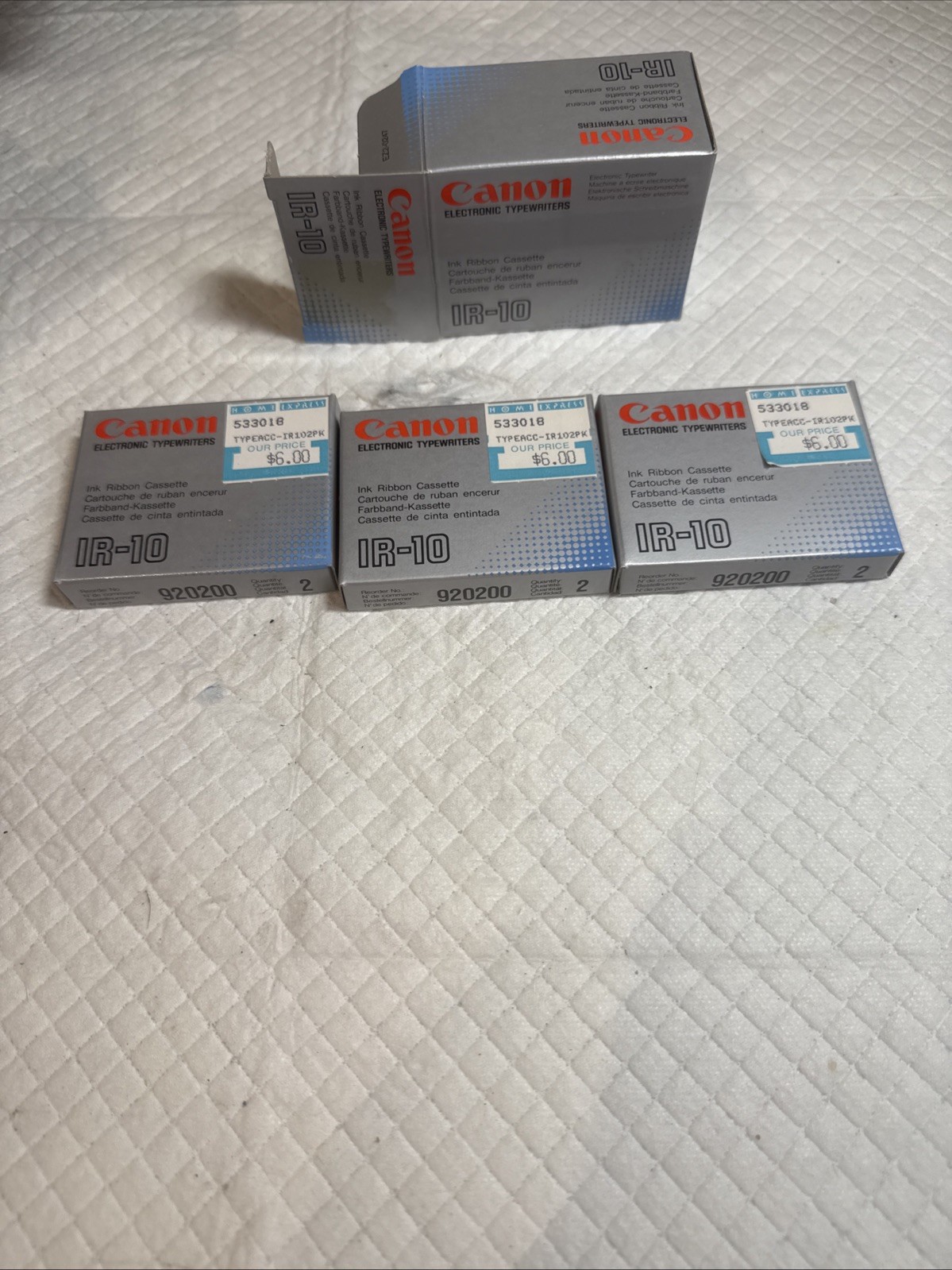 Canon IR-10 Ink Ribbon Cartridge 920200 Electronic Typewriter