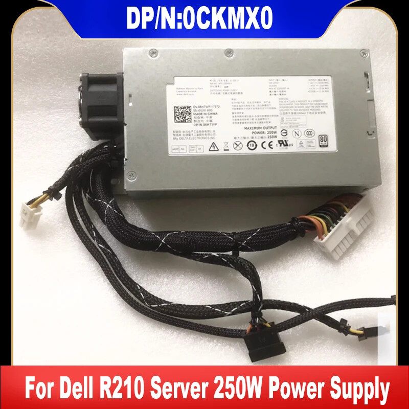 06HTWP 0CKMX0 For Dell R210 Server 250W Power Supply N250E-S0 L250E-S0 NPS-250NB