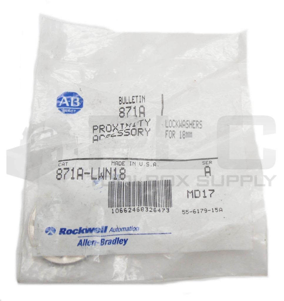 SEALED NEW ALLEN BRADLEY 871A-LWN18 /A LOCKWASHER 18MM