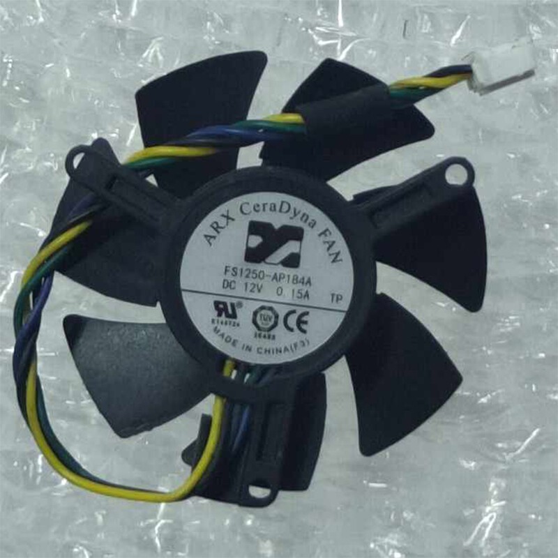 For ARX FS1250-AP184A 0.15A Diameter 45mm Hole Distance Graphics Card Fan
