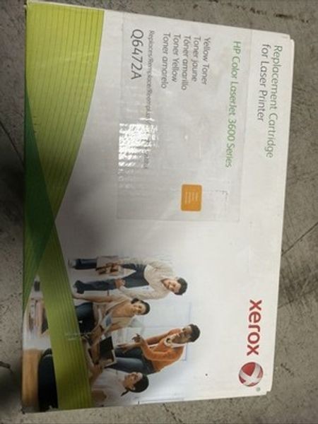 NEW SEALED Replacement Toner Cartridge Q6472A YELLOW HP Color 3600 by XEROX