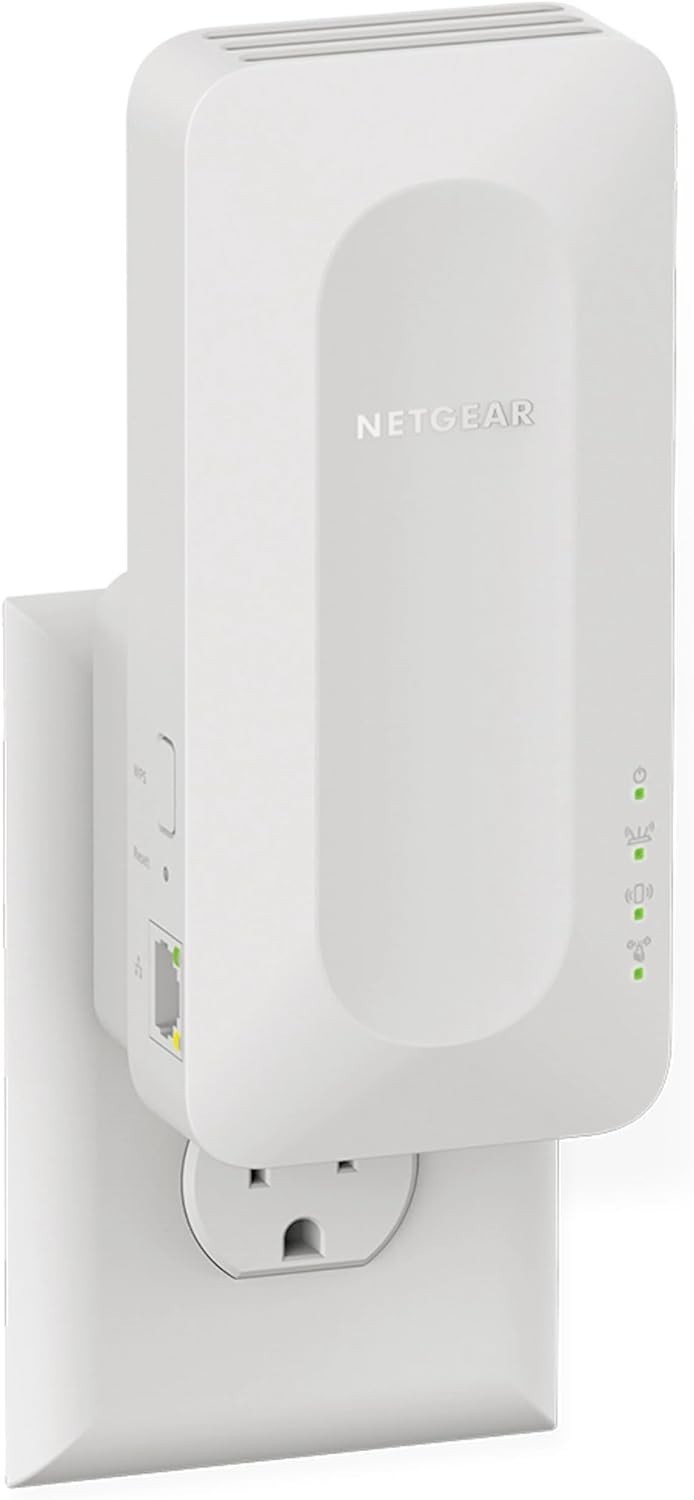 NETGEAR EAX12-100NAS AX1600 WiFi 6 Range Extender Dual-Band 1.6 Gbps Wall Mount
