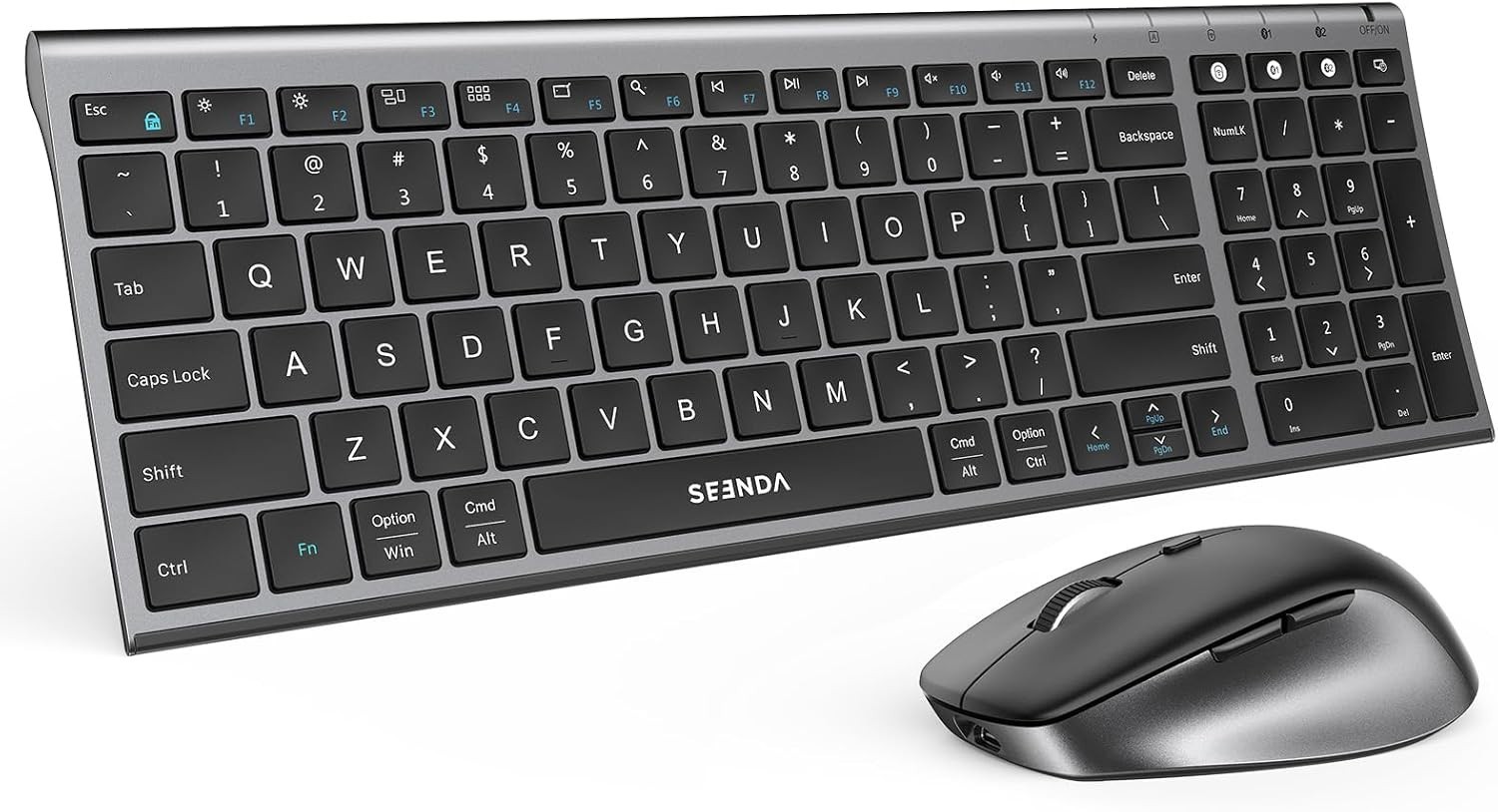 seenda Wireless Bluetooth Keyboard and Mouse Combo, T53-2