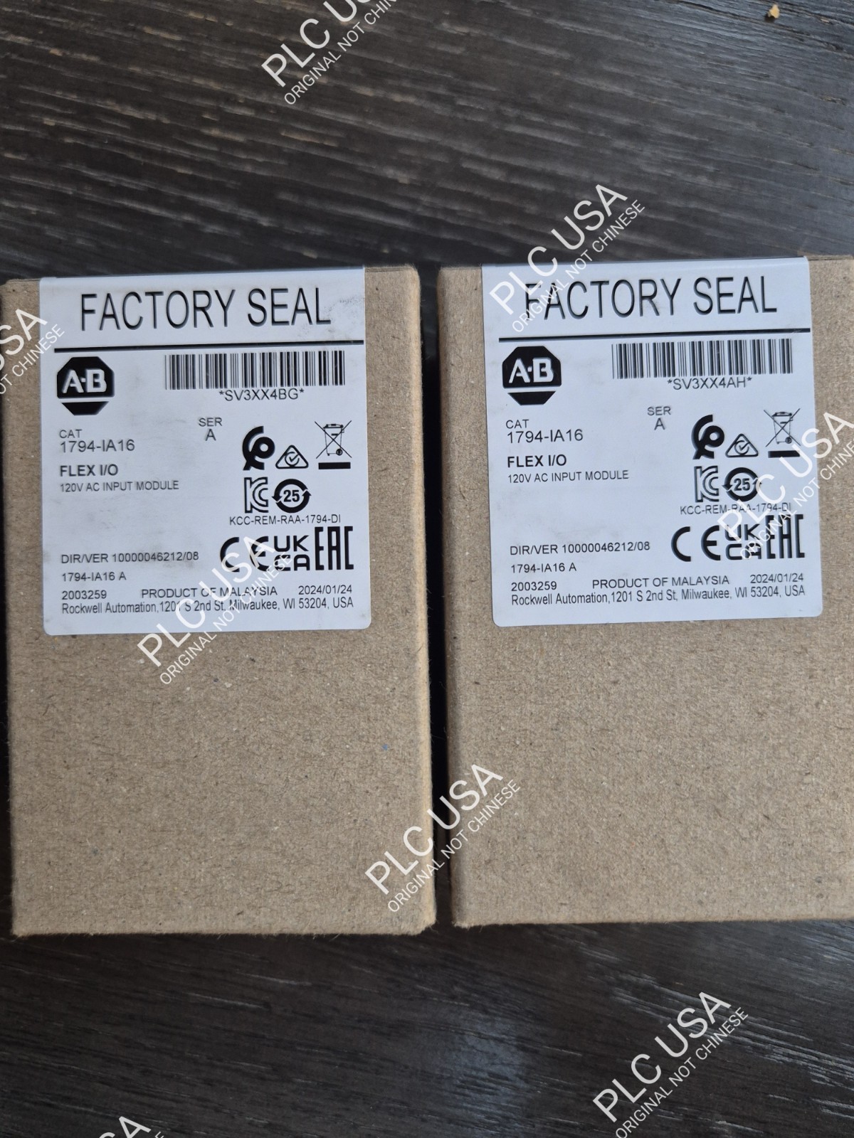 New Sealed Allen Bradley 1794-IA16 Ser A Flex I/O 120V AC Input Module"USA"