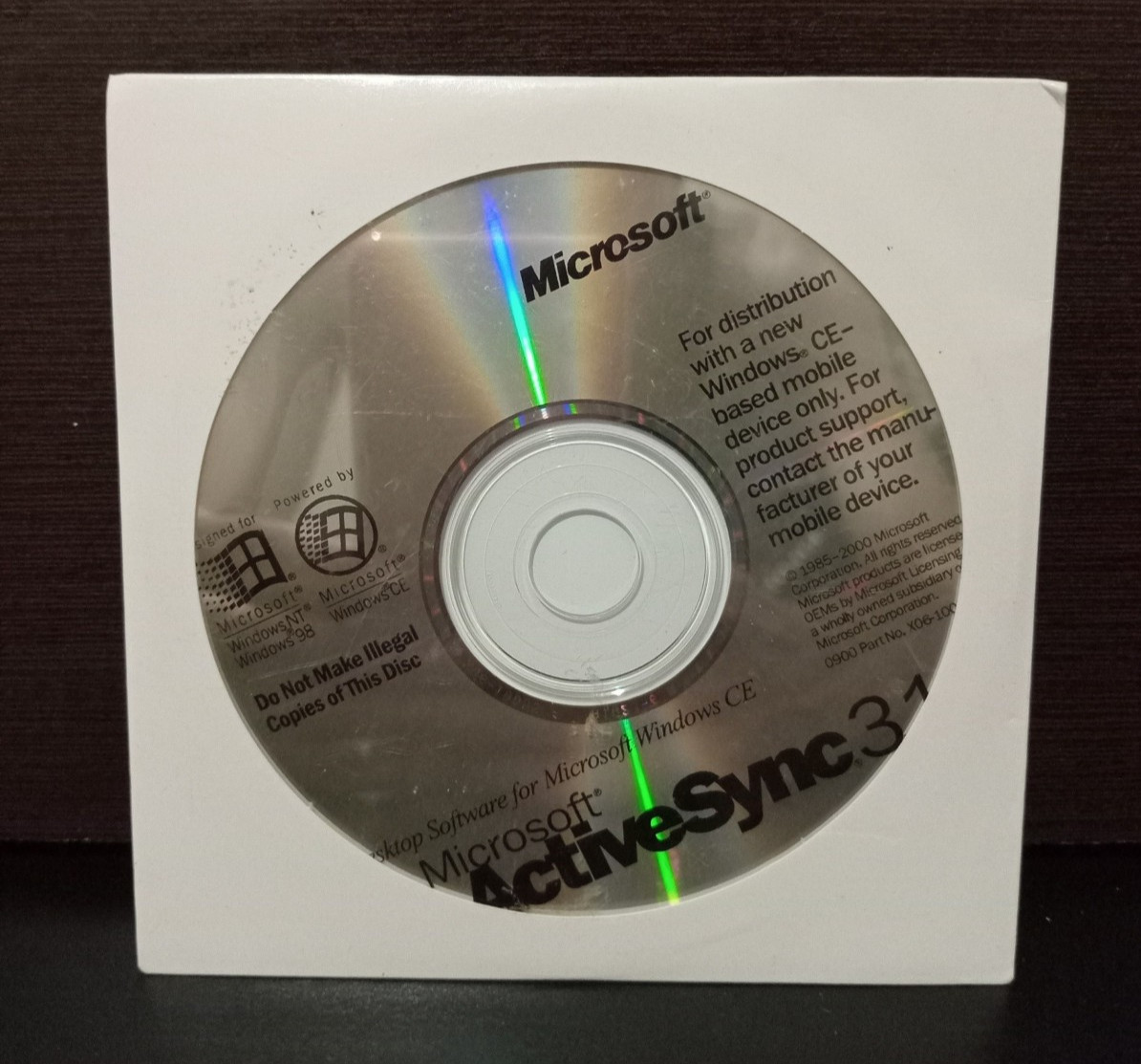 Microsoft ActiveSync 3.1 for Microsoft Windows NT, 98, & CE-based Mobile Device