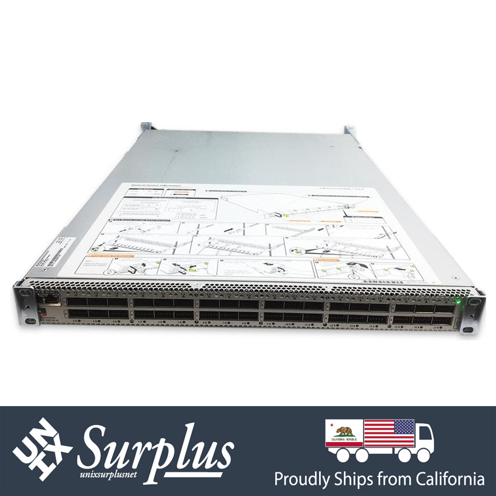 40GbE QSFP+ 36 Port 7305540 Sun Oracle InfiniBand Datacenter Switch 2x PSU