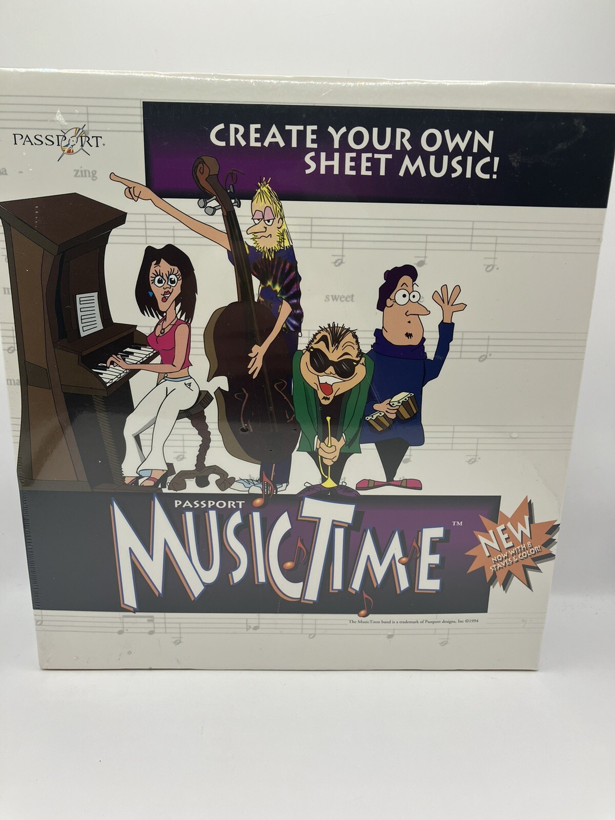 Music Time by Passport for Macintosh Classic, LC, Performa, USED but Sealed