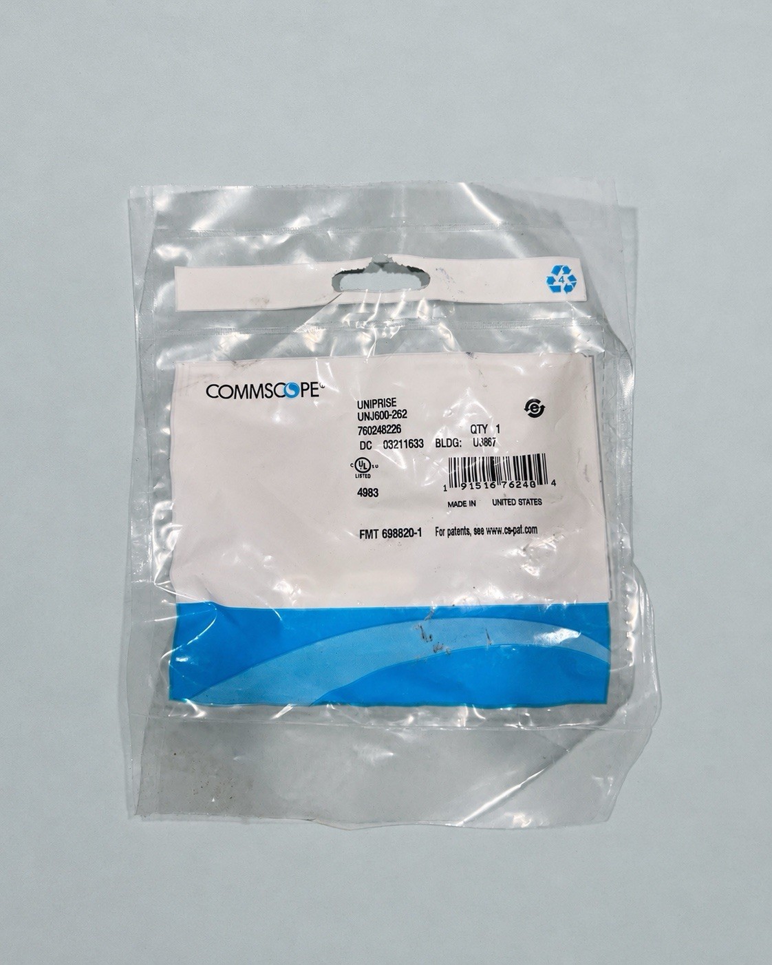 Lot of 16 CommScope Cat6 RJ45 Modular Jacks White  | UNJ600-262 760248226