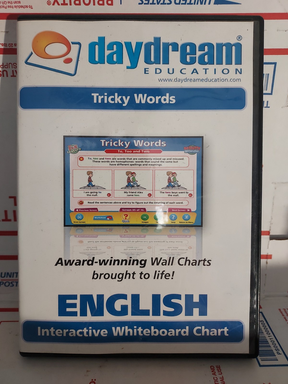 Daydream Education Interactive Whiteboard Software: English Tricky Words - #194