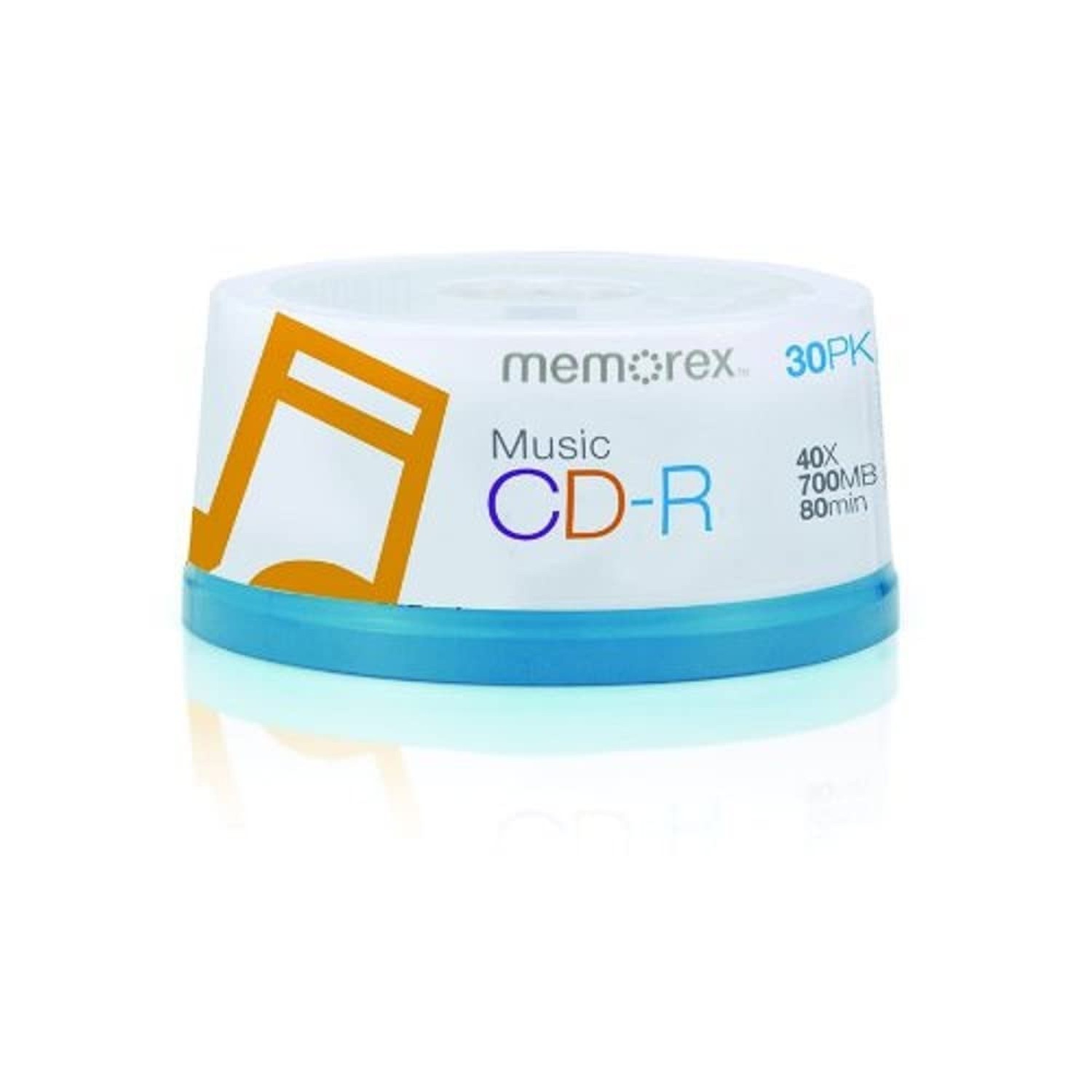 Memorex 15404001 Music CD-R DA, 80 Minute, 700 MB 40x (30-Pack Spindle)