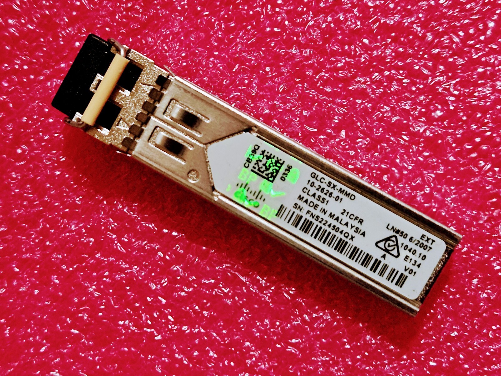 Genuine Cisco GLC-SX-MMD 1000Base-SX 850nm  550m MMF LC  10-2626-01 EXT Hologram